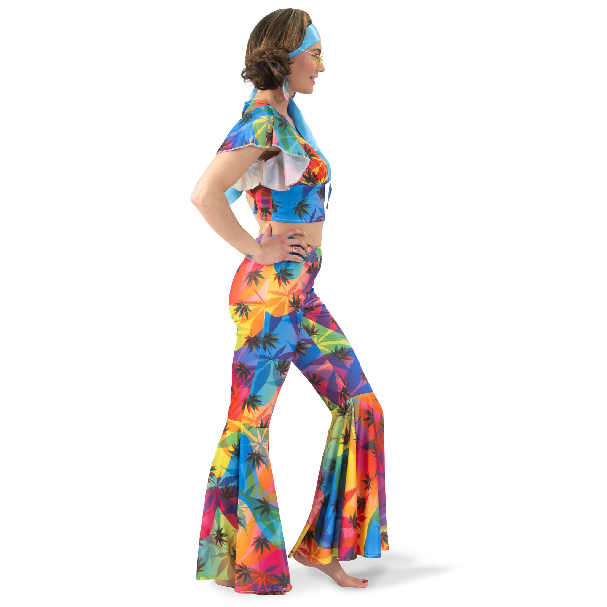 Hippie pak wiet print dames - Image 4