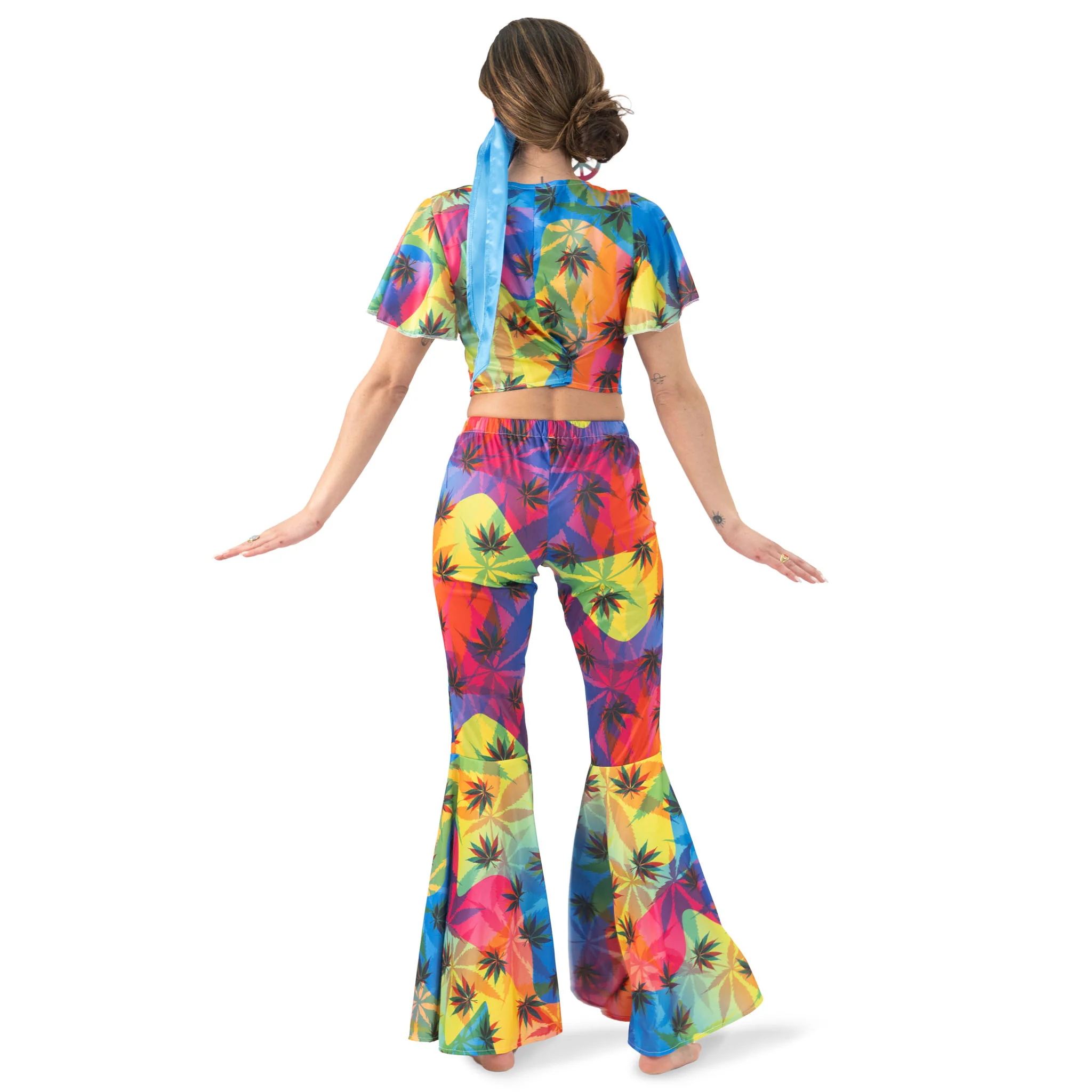 Hippie pak wiet print dames - Image 5