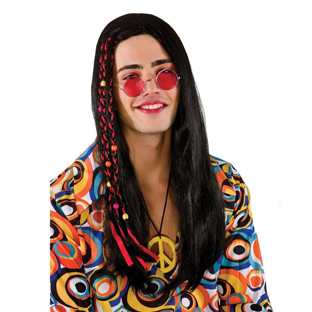 Hippie peace pruik Tim