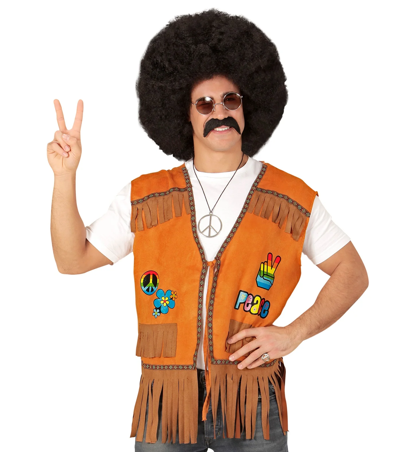 Hippie vest voor volwassenen - Image 2