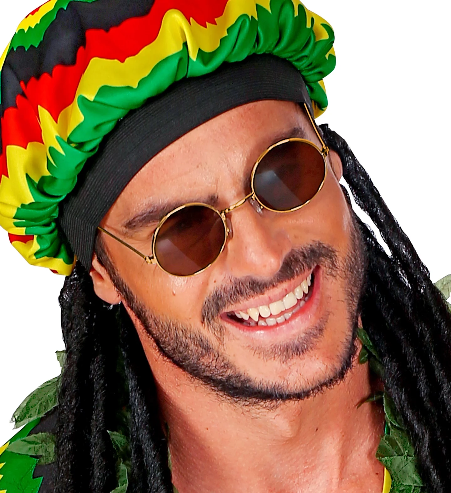 Hippiebril goud met bruine glazen - Image 5