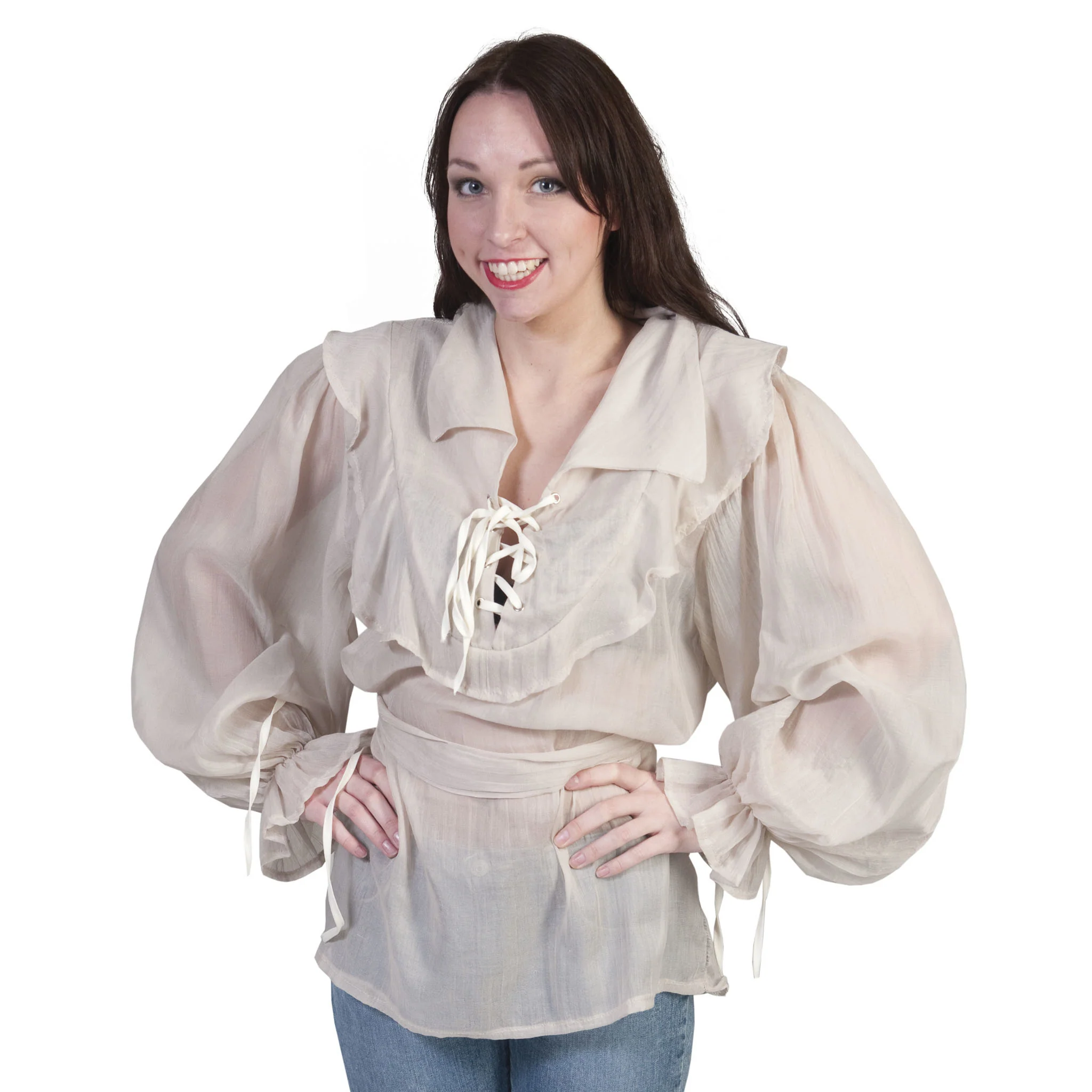 Blouse beige historisch - Image 2
