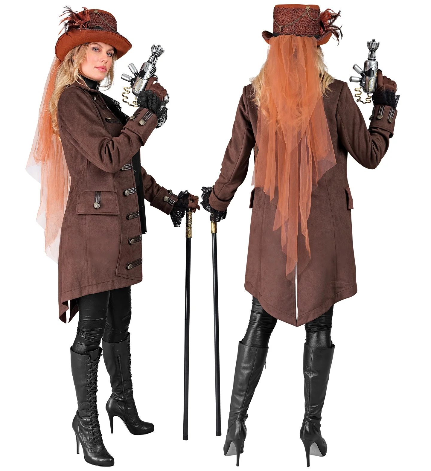 Piraten/ steampunkjas voor dames - Image 3
