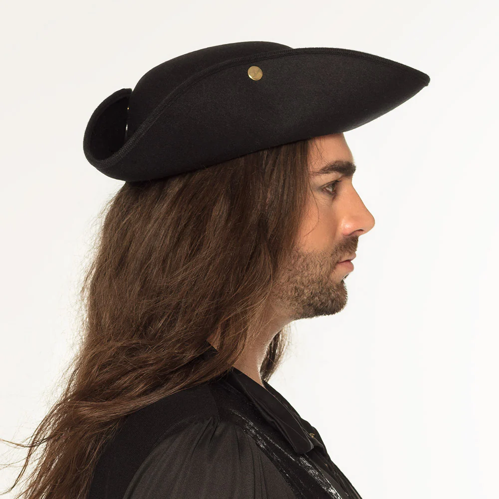 Driesteek bruin hoed Admiraal William tricorn - Image 3
