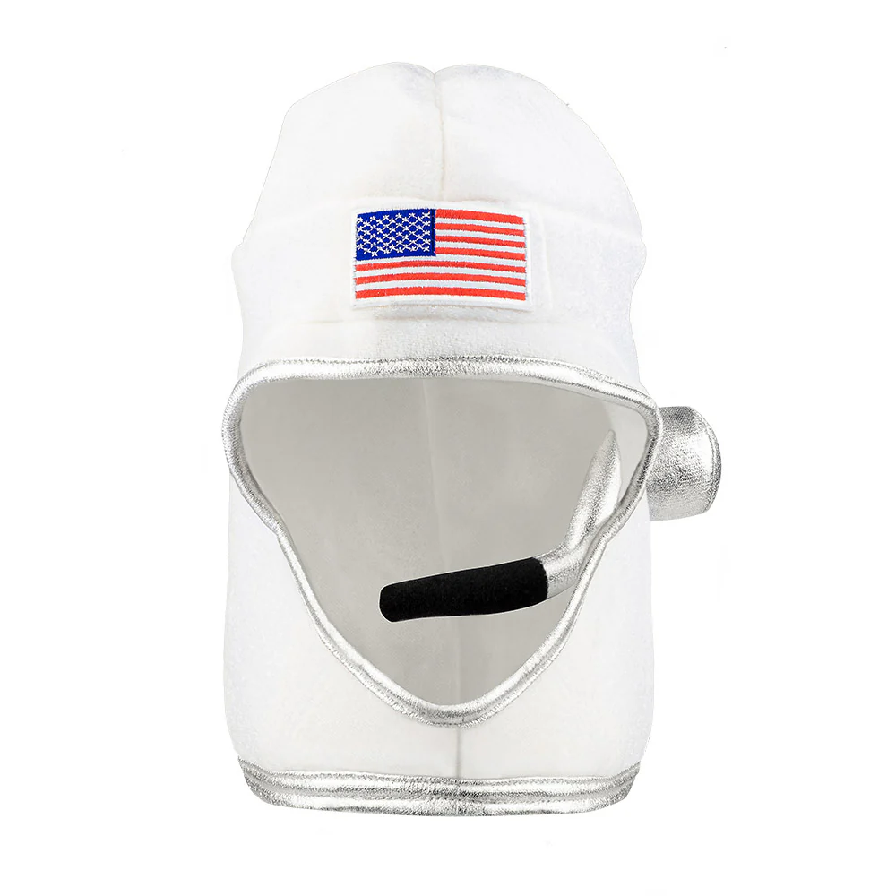 Astronauten helm muts wit
