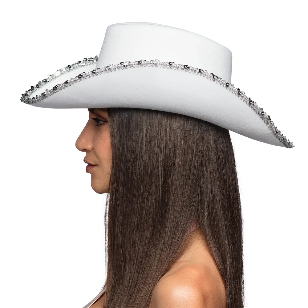 Witte cowboyhoed 'Bride' - Image 3