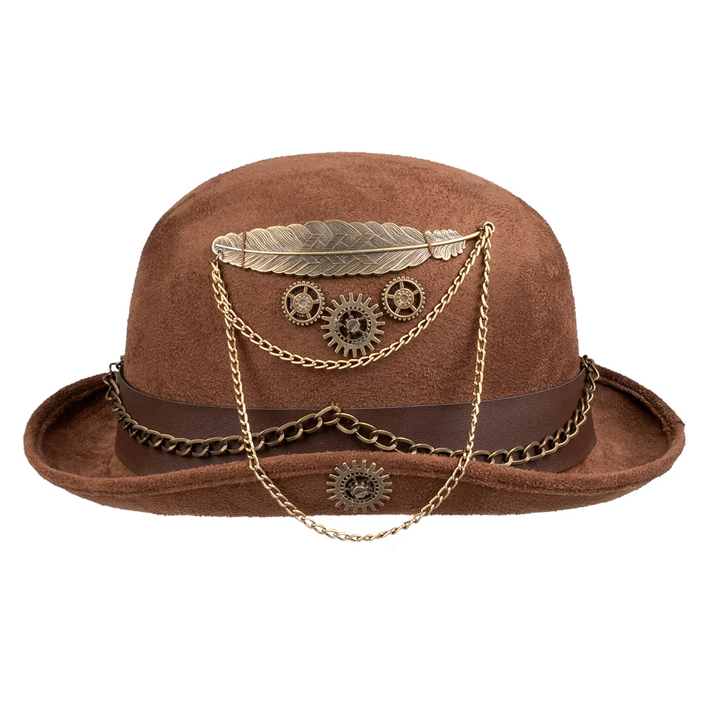 Steampunk bolhoed ketting tandwielen - Image 4