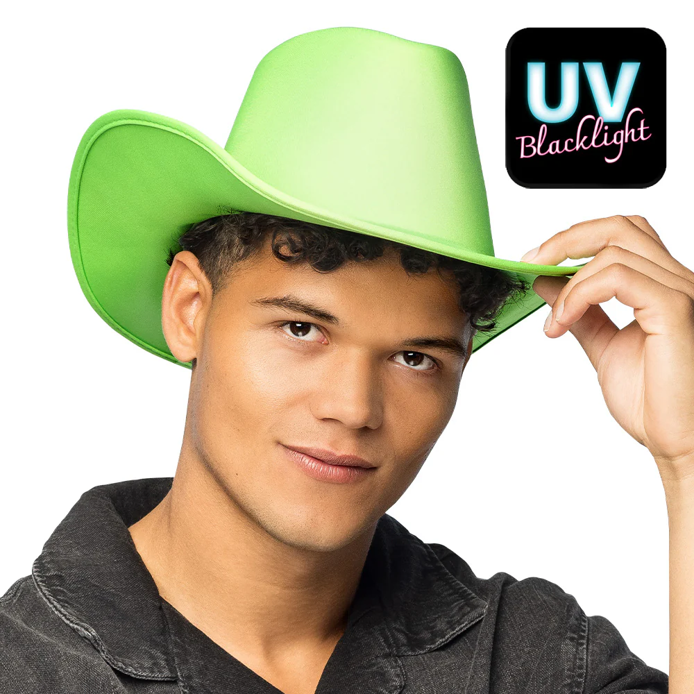 Hoed cowboy Blaze neongroen - Image 2