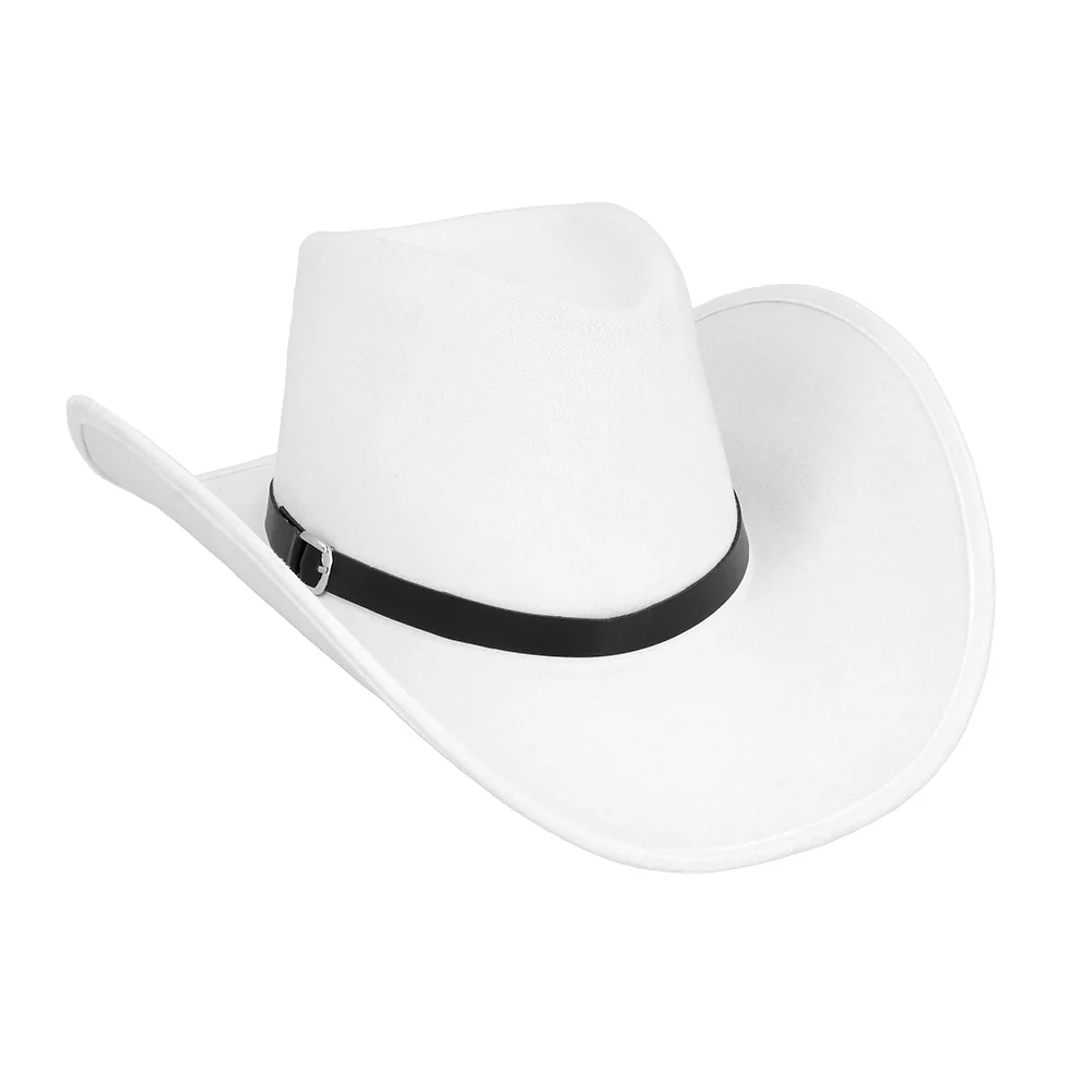Hoed cowboy Bronco wit - Image 2
