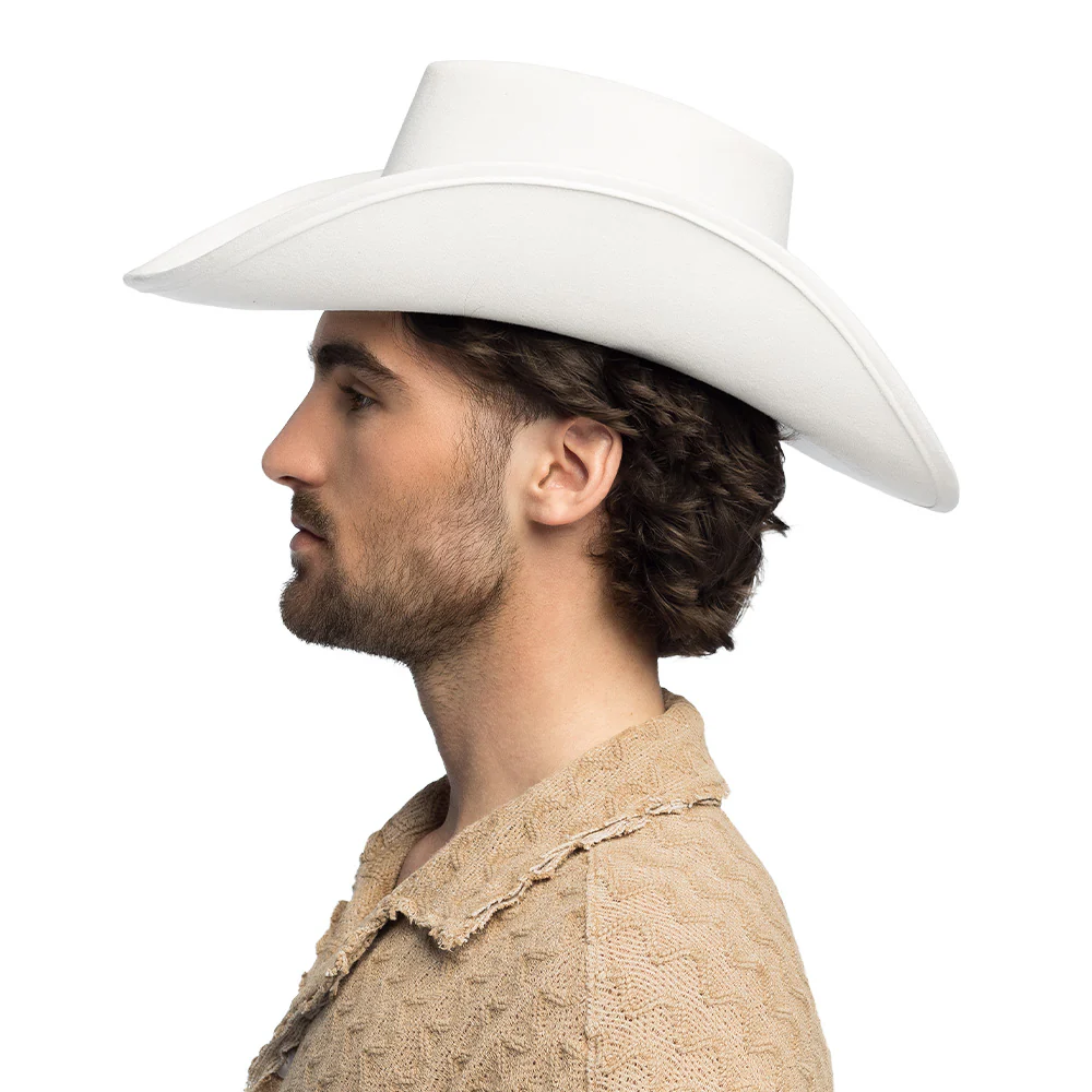 Hoed cowboy Bronco wit - Image 4