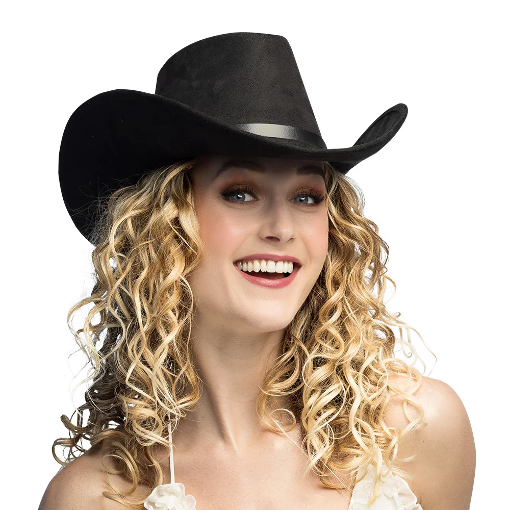 Hoed cowboy Bronco zwart - Image 3