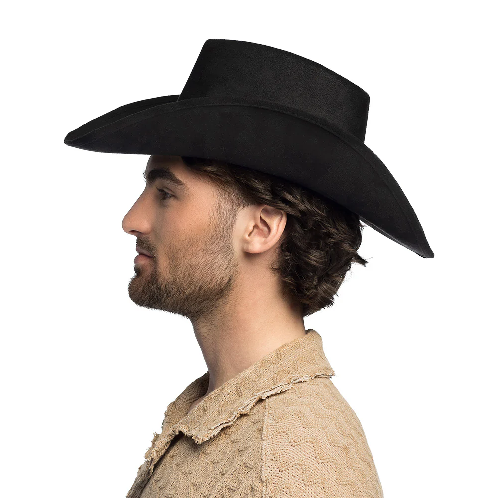 Hoed cowboy Bronco zwart - Image 4