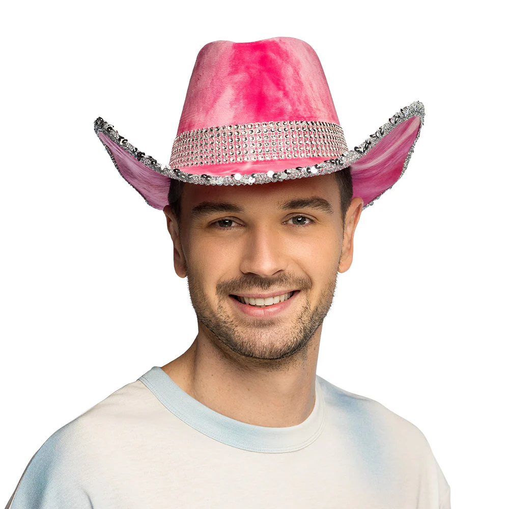 Hoed cowboy Darling roze - Image 3