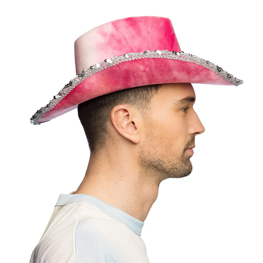 Hoed cowboy Darling roze - Image 4