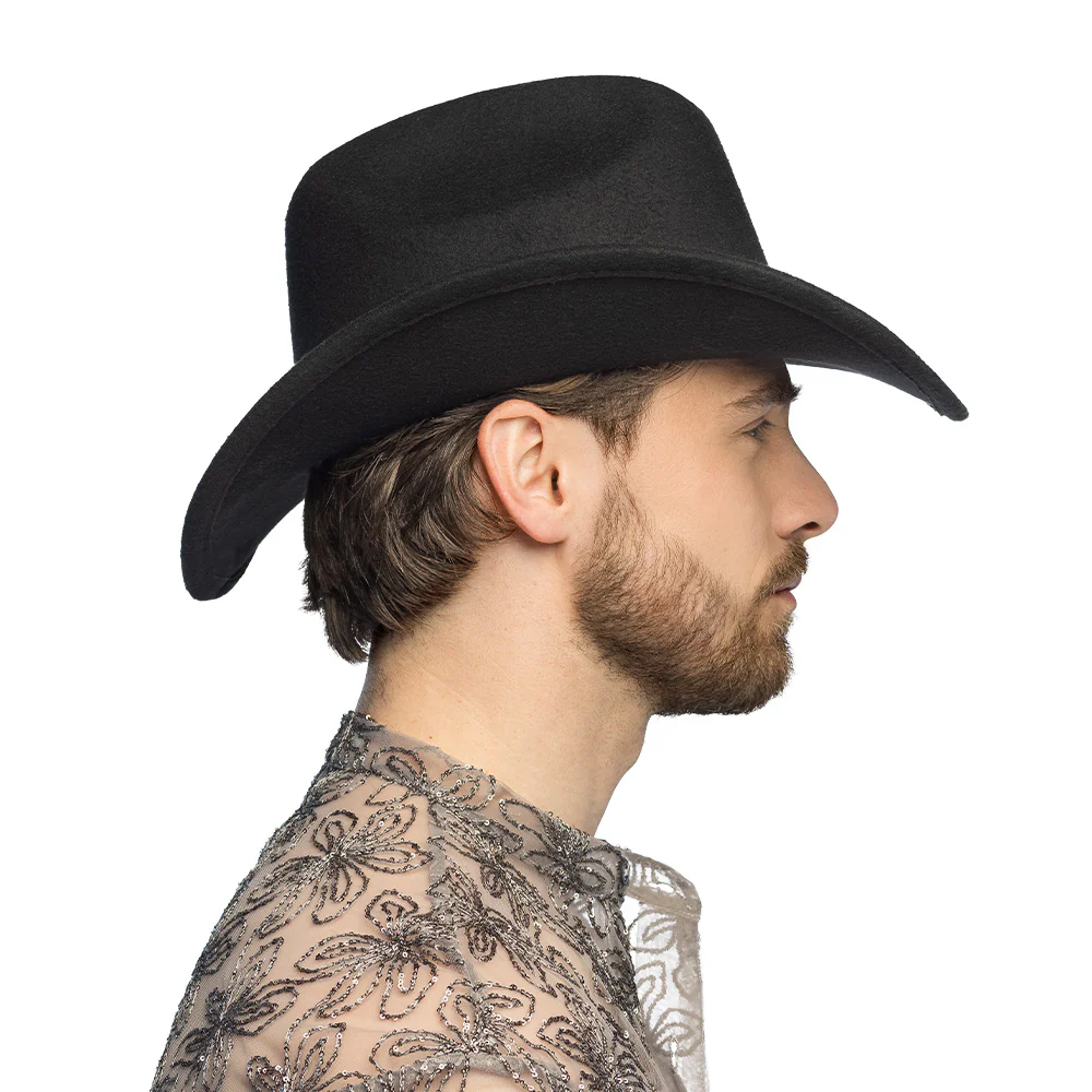 Hoed cowboy Jamie zwart - Image 4