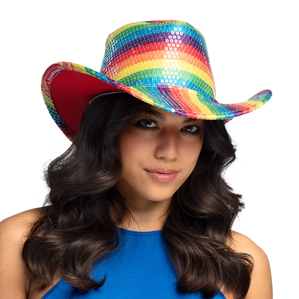Cowboyhoed regenboog pailletten Pride - Image 2