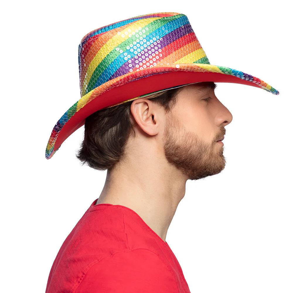 Cowboyhoed regenboog pailletten Pride - Image 4