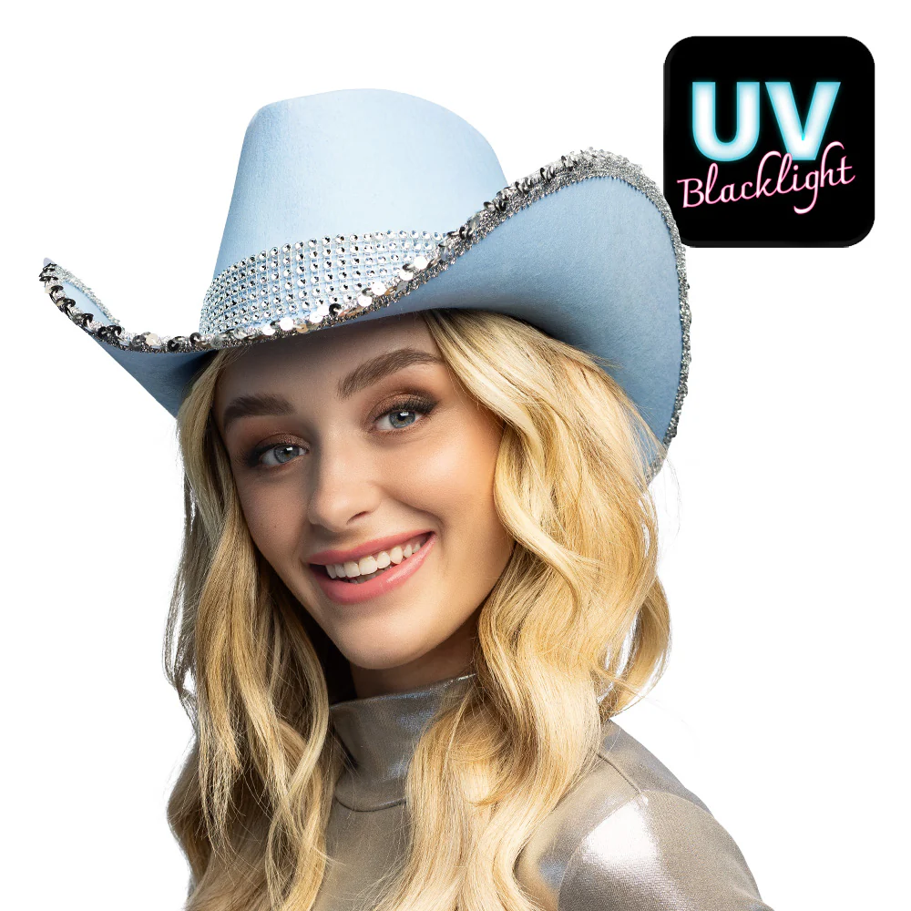 Hoed cowboy Spark lichtblauw - Image 2