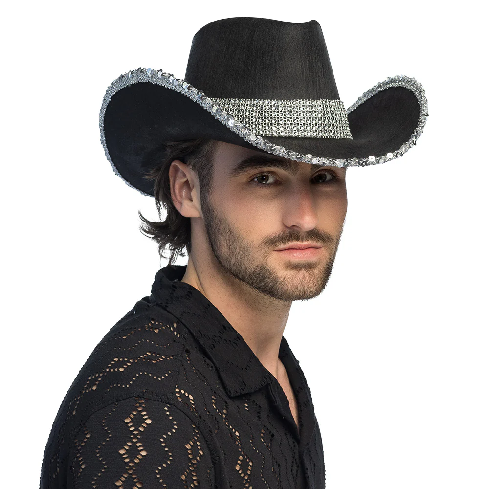 Hoed cowboy Spark zwart - Image 3