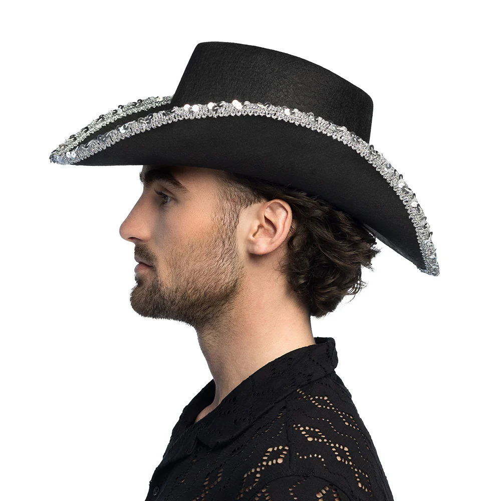 Hoed cowboy Spark zwart - Image 4