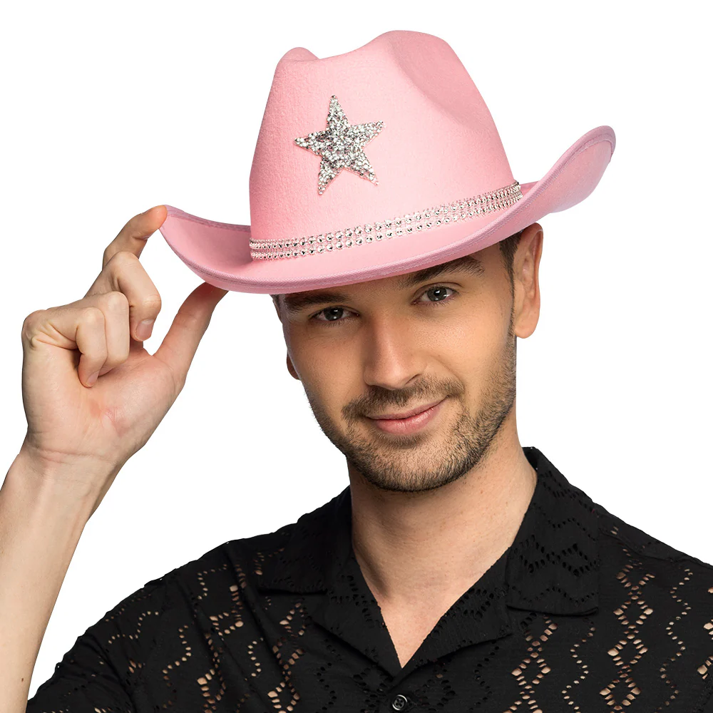 Hoed cowboy Taylor lichtroze - Image 3