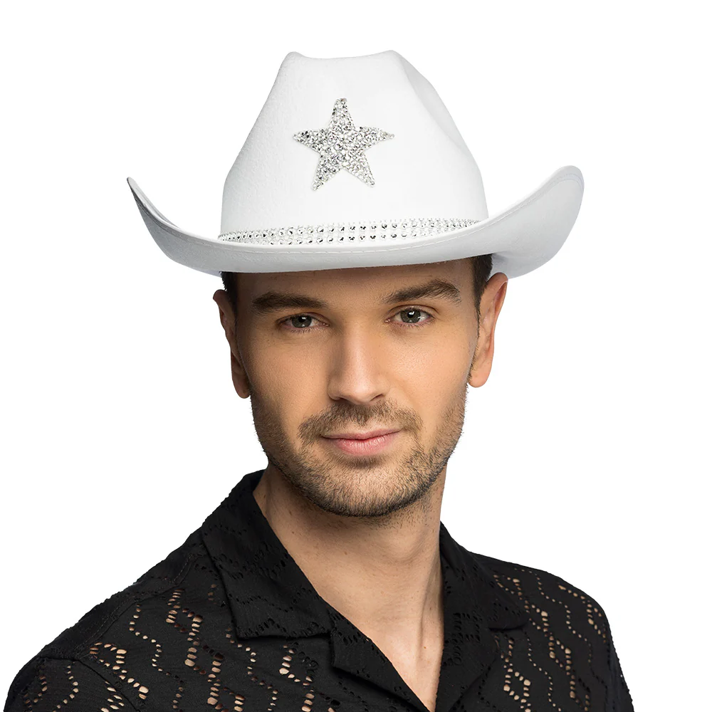 Hoed cowboy Taylor wit - Image 3