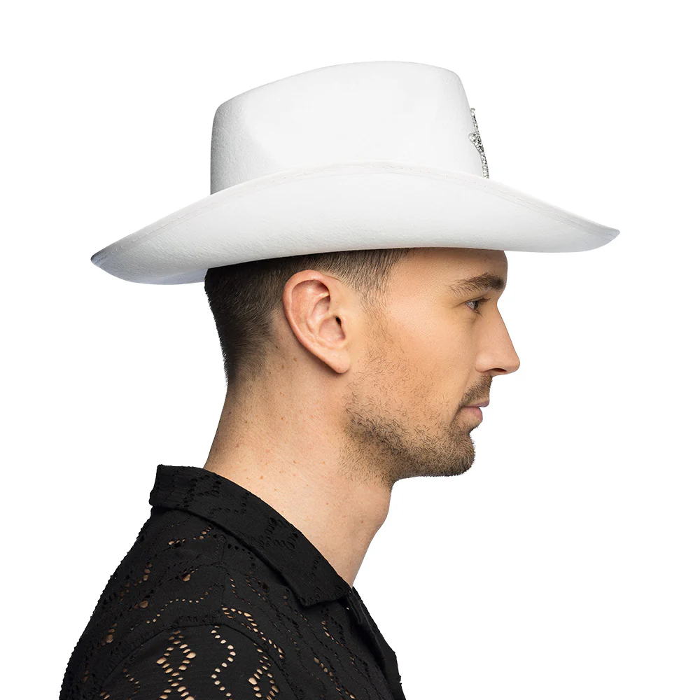 Hoed cowboy Taylor wit - Image 4