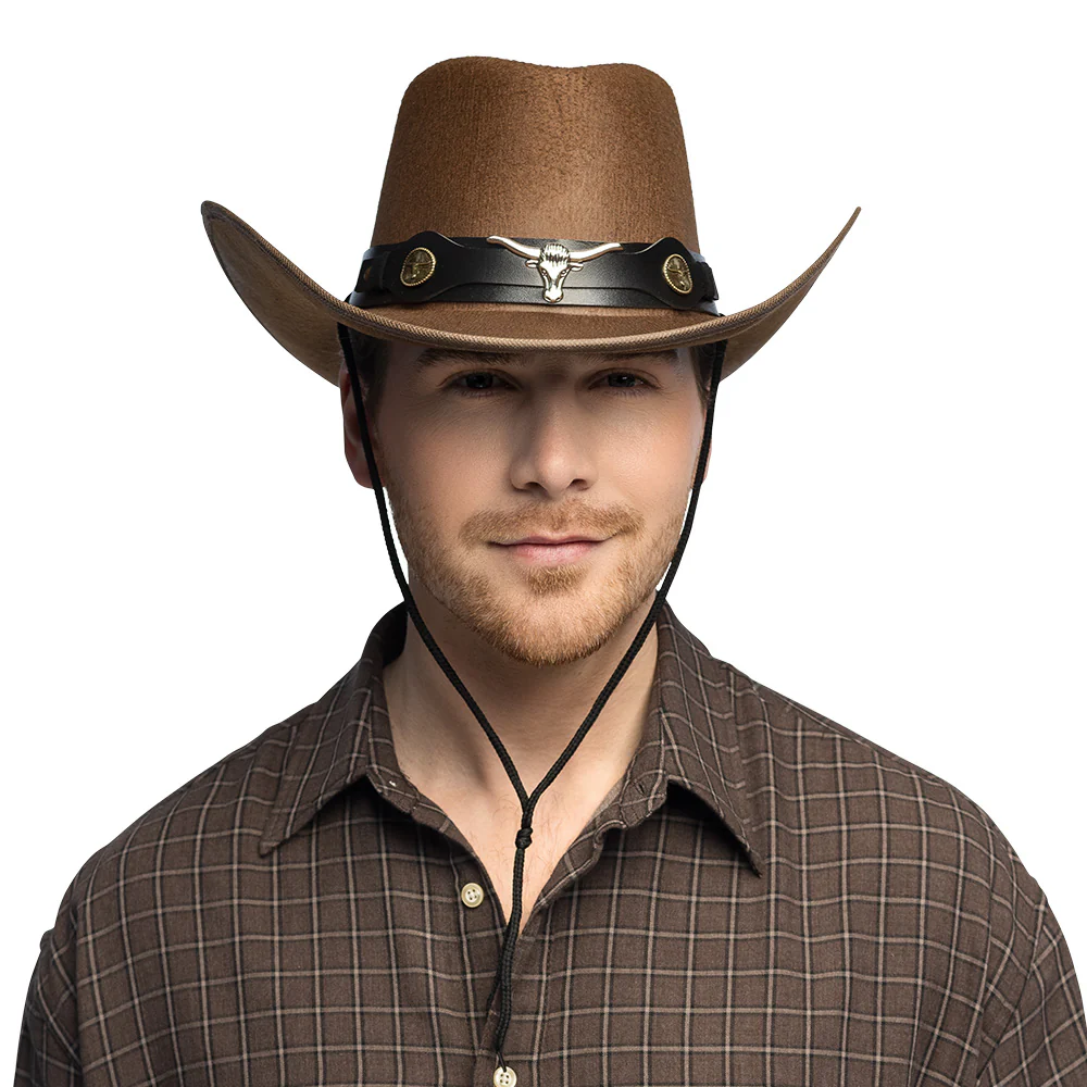 Hoed cowboy Wyatt bruin - Image 3