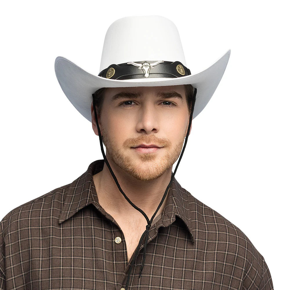 Hoed cowboy Wyatt wit - Image 3