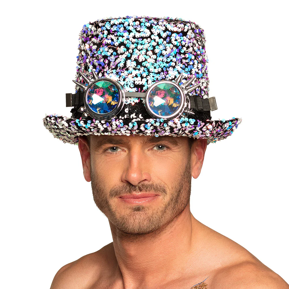 Burning man festival hoed parelmoer - Image 2
