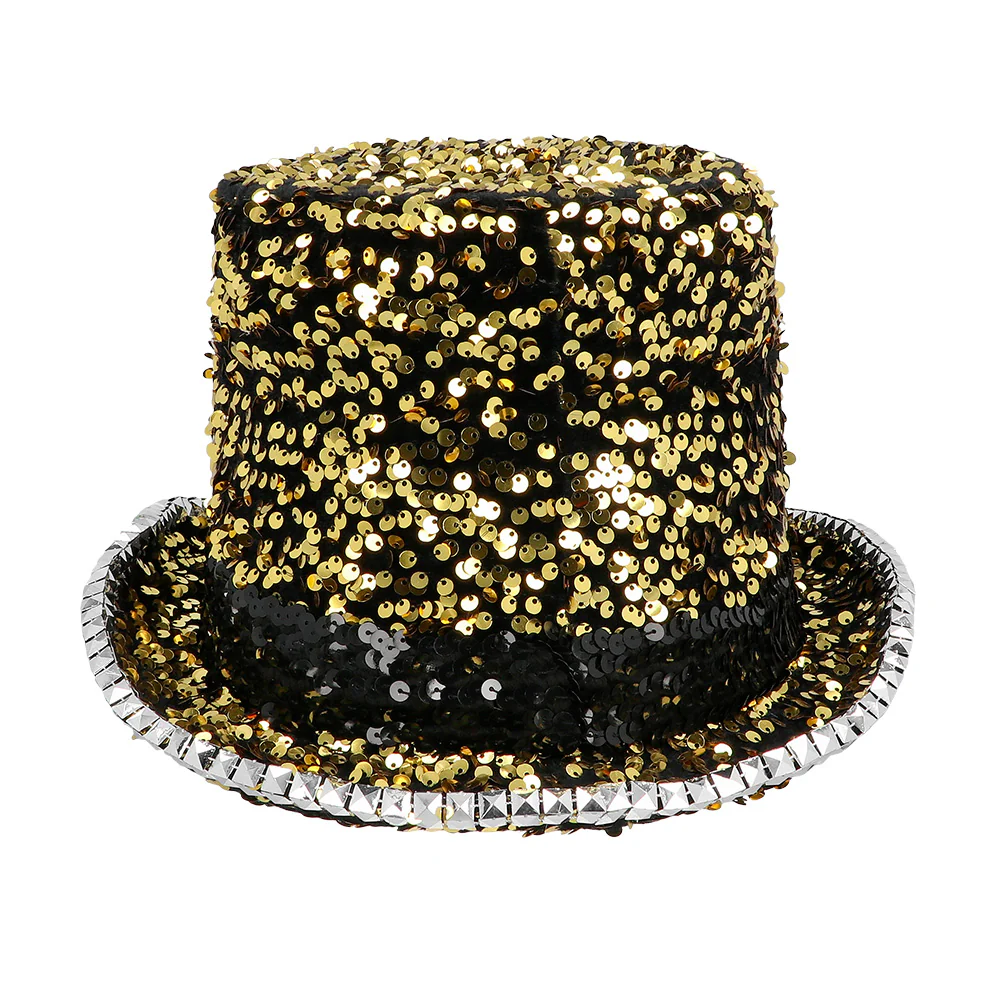 Burningman festival hoed glitter goud - Image 5
