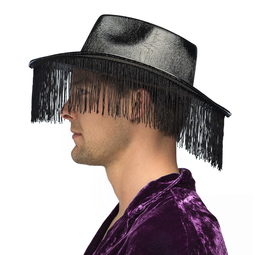 Zwarte cowboyhoed met franjes Fabulous - Image 6