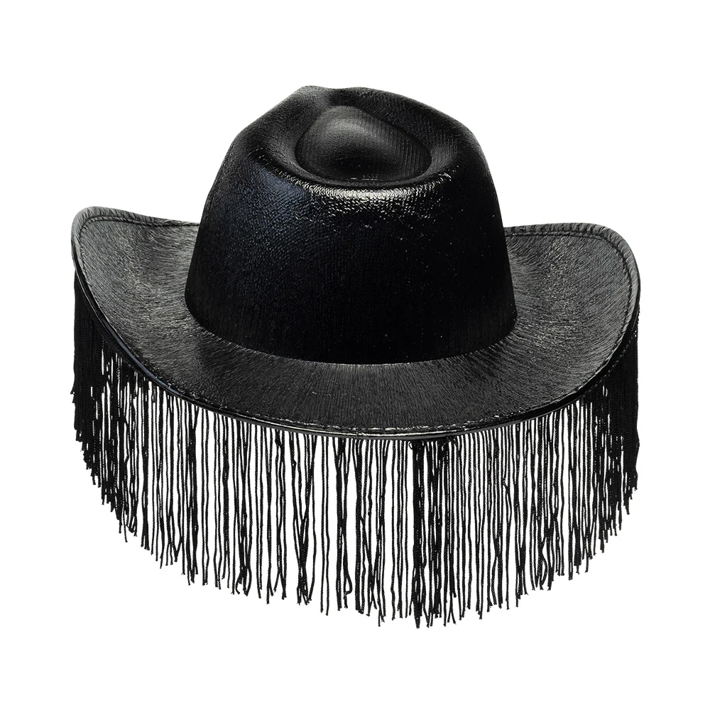 Zwarte cowboyhoed met franjes Fabulous - Image 7