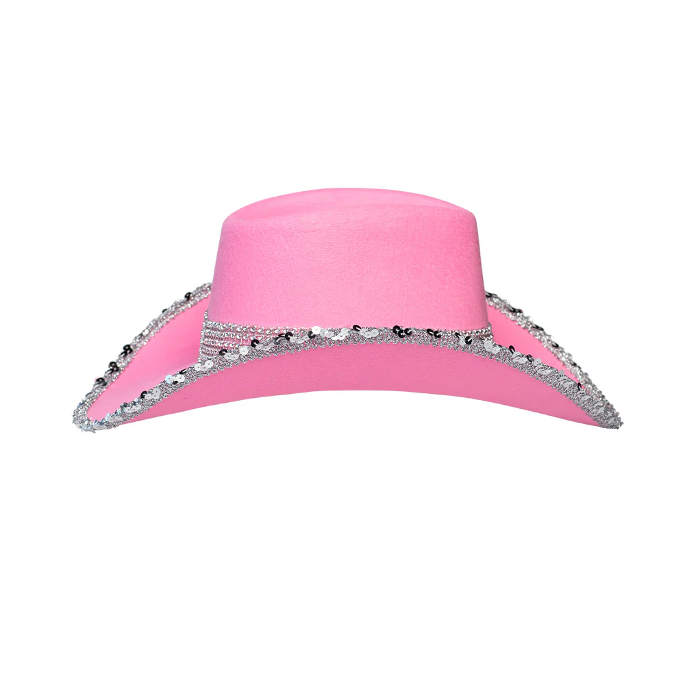Roze cowboyhoed met glitters - Image 4