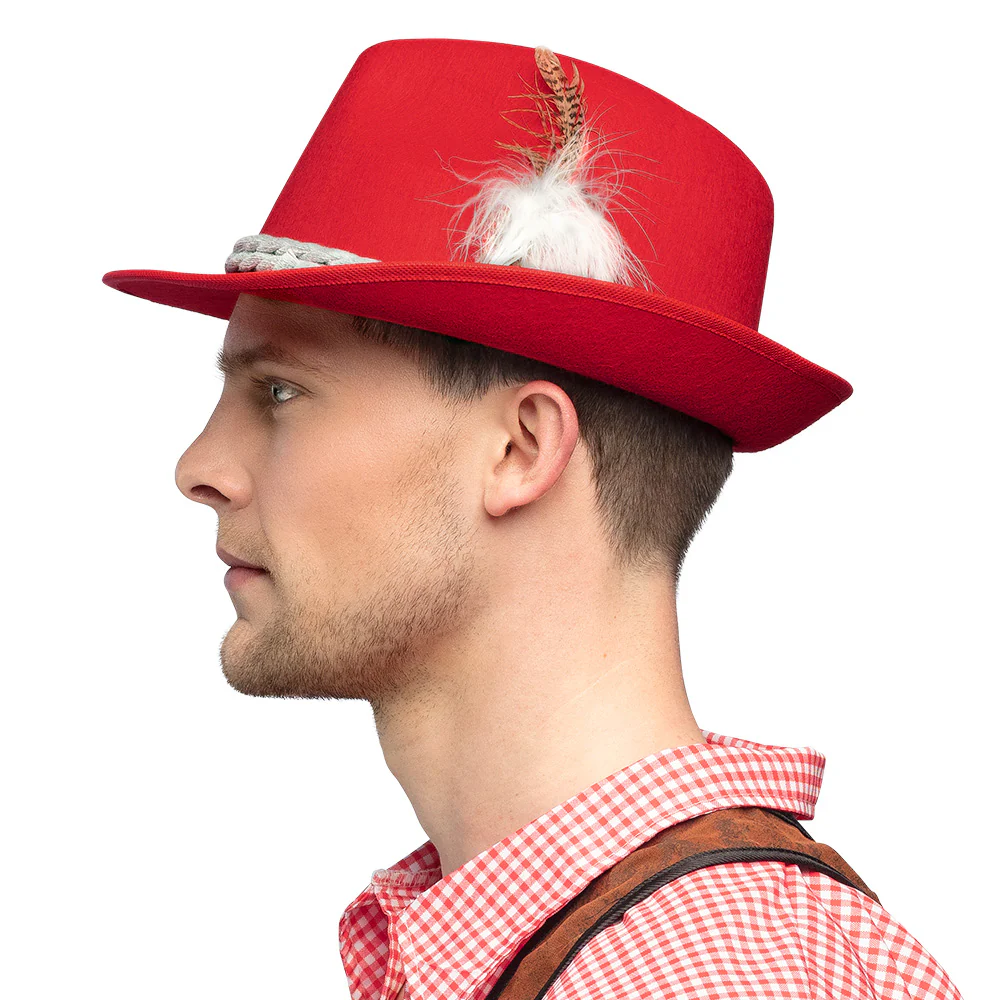 Tiroler hoed rood Hansi - Image 4
