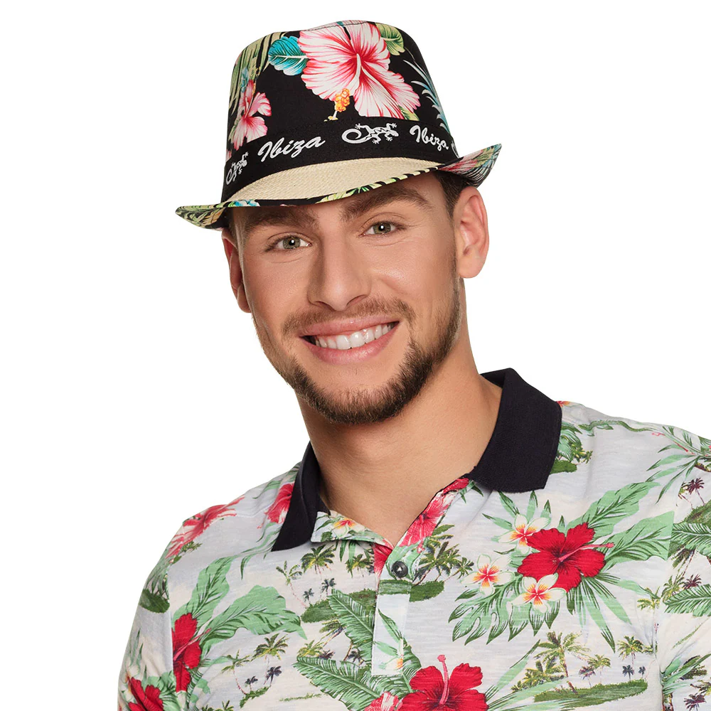 Hoed 'Ibiza' met bloemen - Image 2