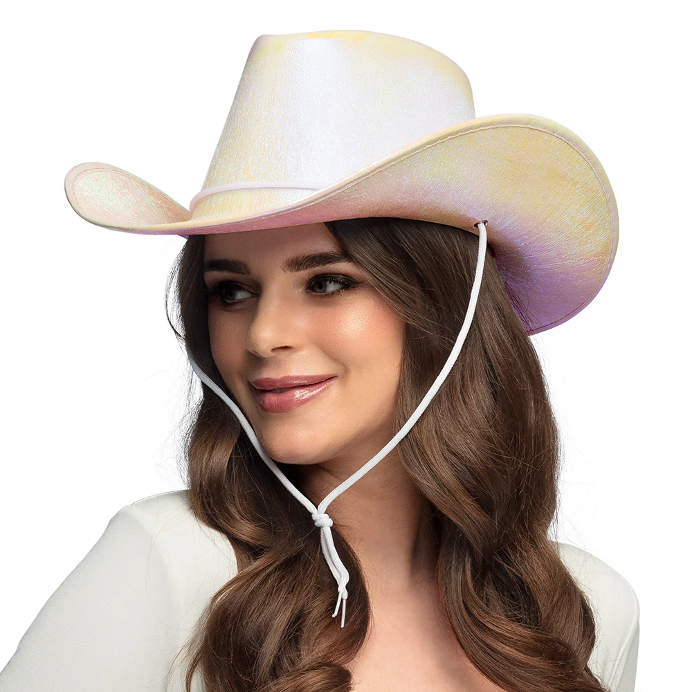 Witte cowboyhoed Pearl wit - Image 2