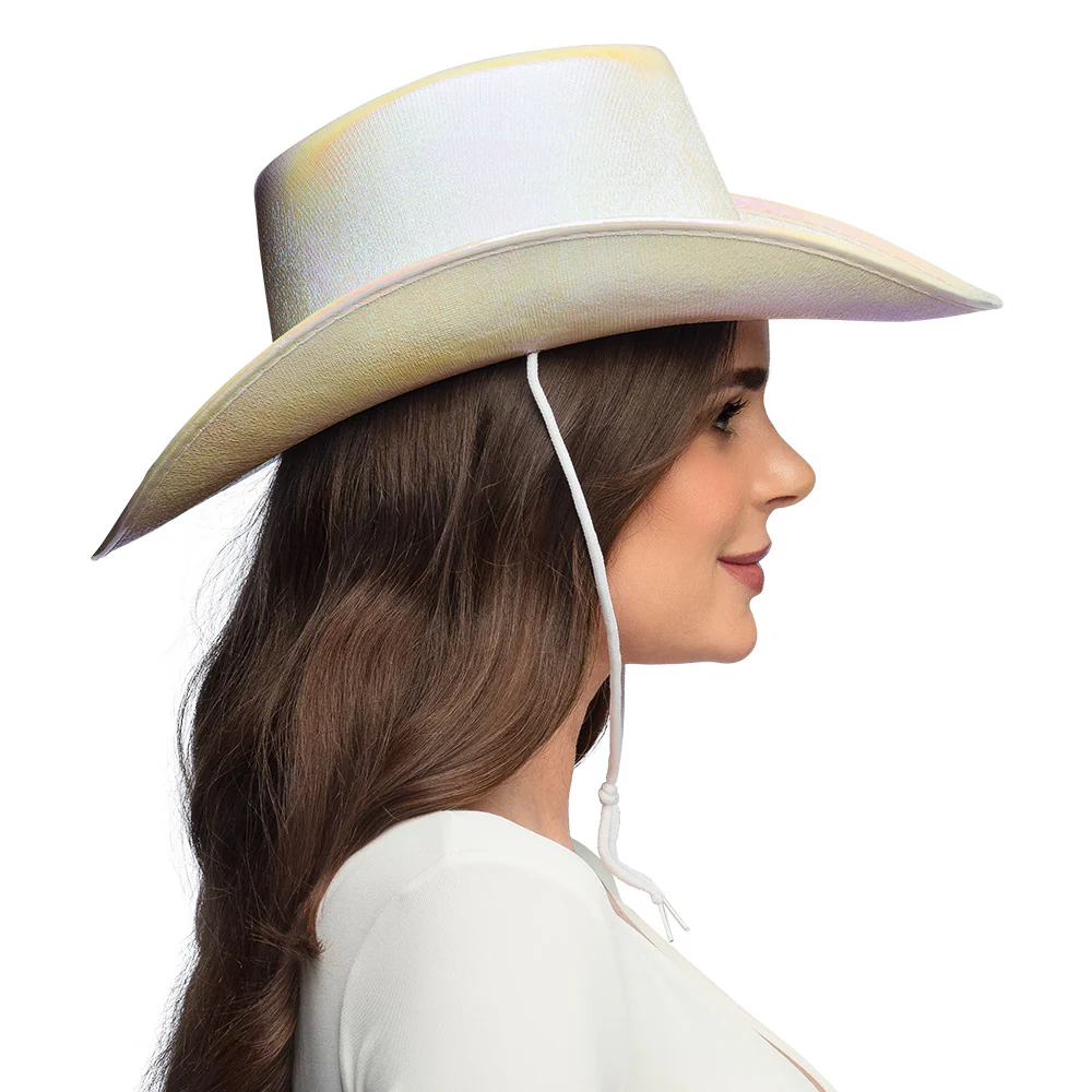 Witte cowboyhoed Pearl wit - Image 3