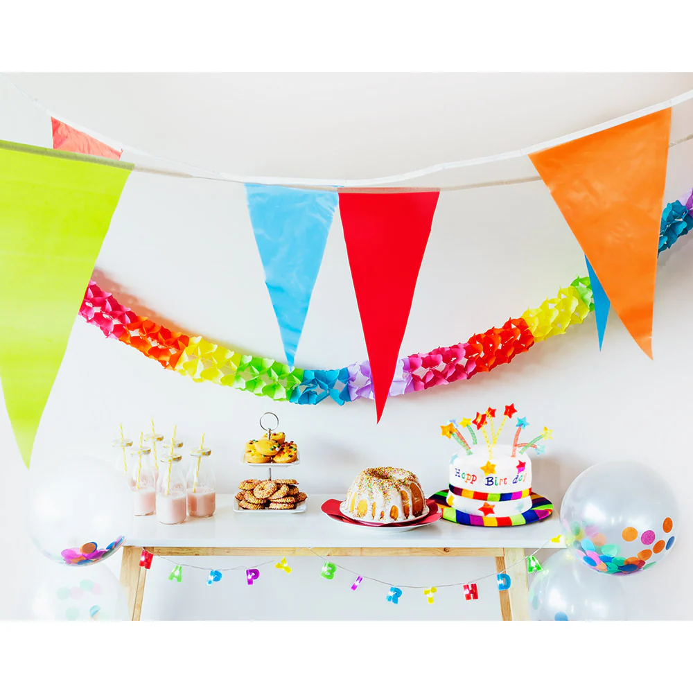 Hoed regenboog cake 'Happy Birthday' - Image 4