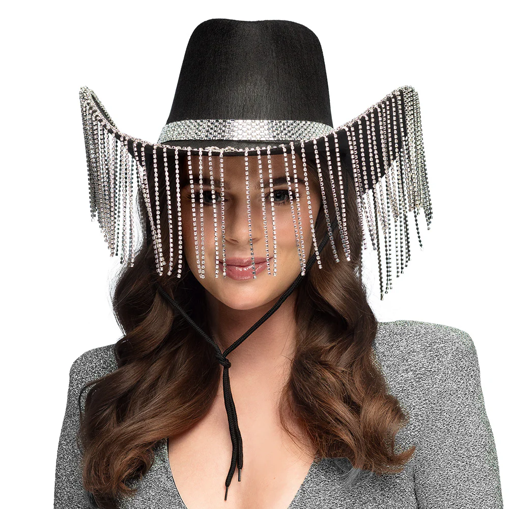 Cowboyhoed Showgirl zwart - Image 2