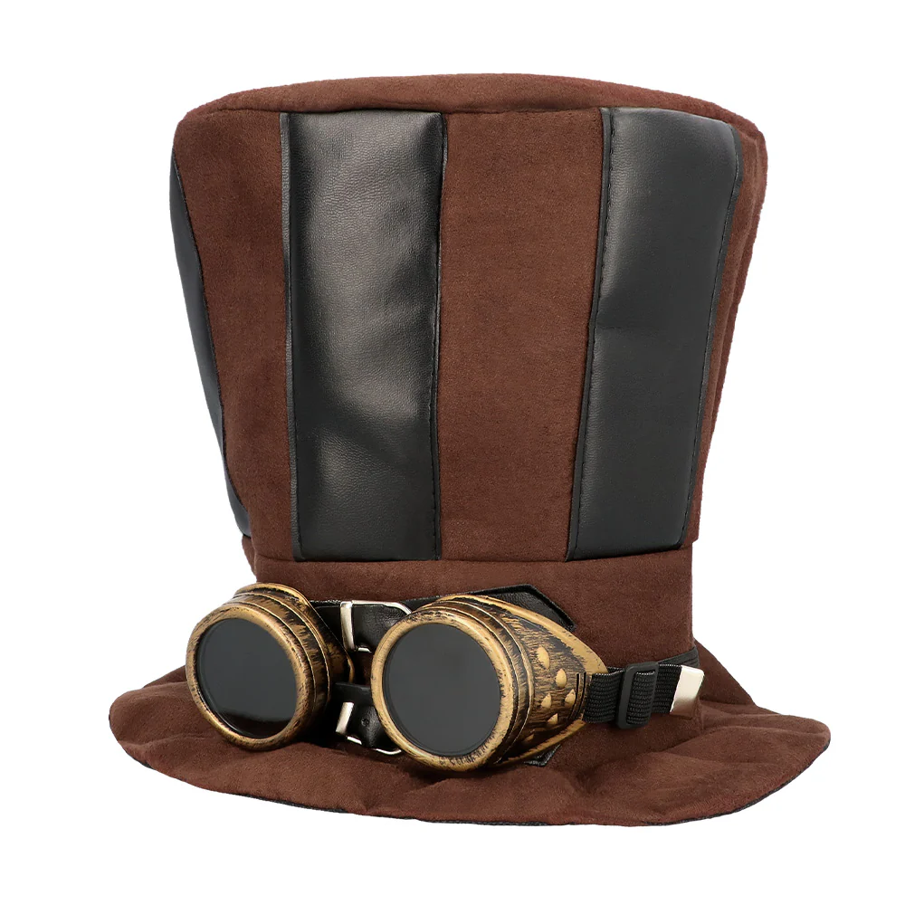 Hoge hoed steampunk bruin Starepunk