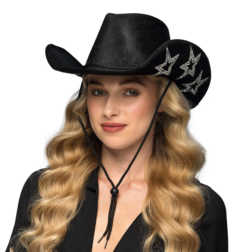 Cowboyhoed starlight glitters zwart - Image 3