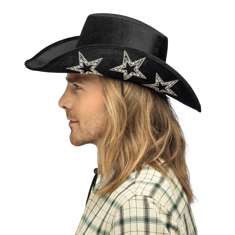 Cowboyhoed starlight glitters zwart - Image 4