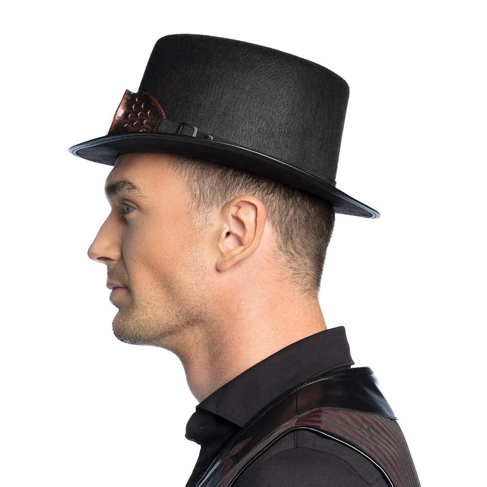 Steampunk hoed met bril - Image 4