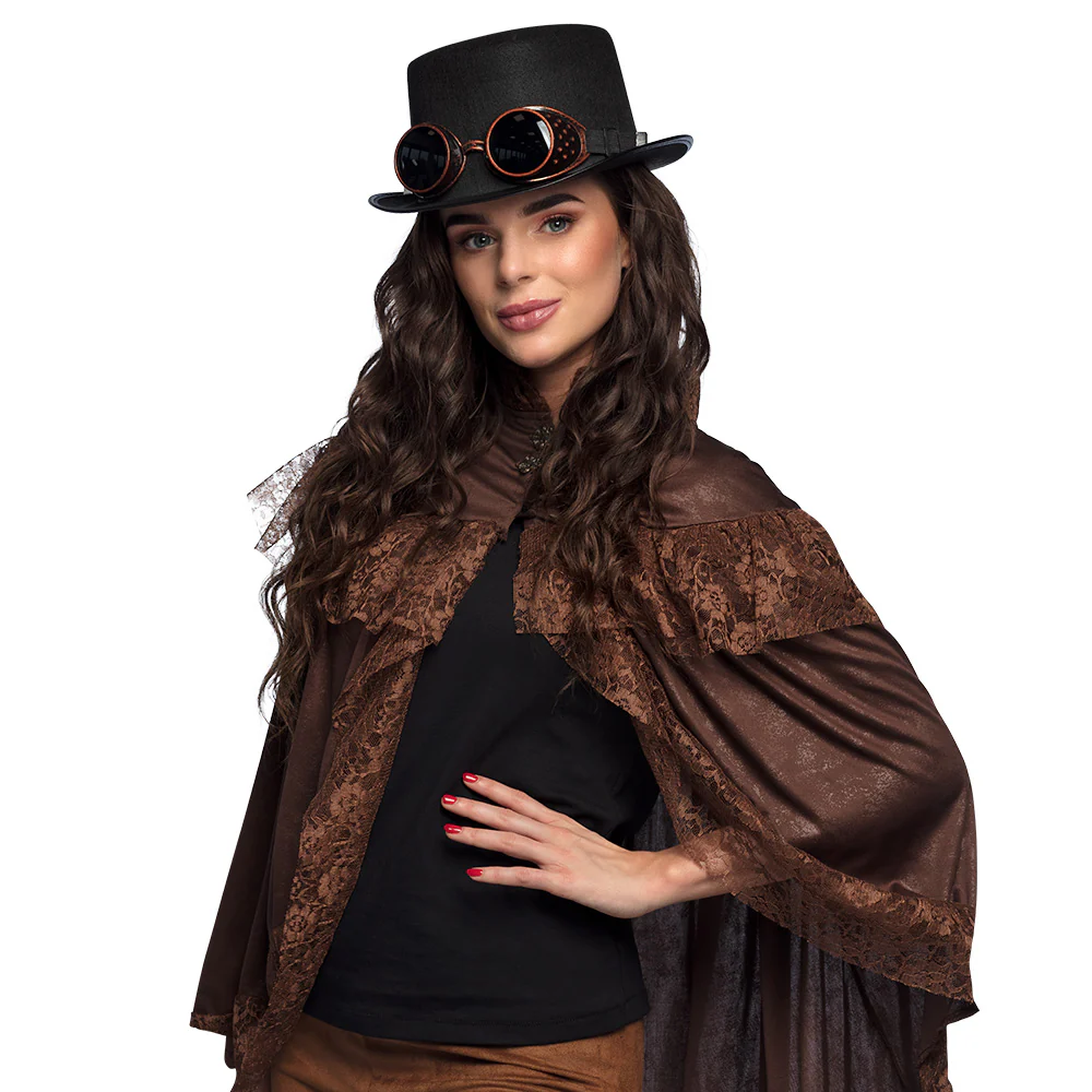 Steampunk hoed met bril - Image 5