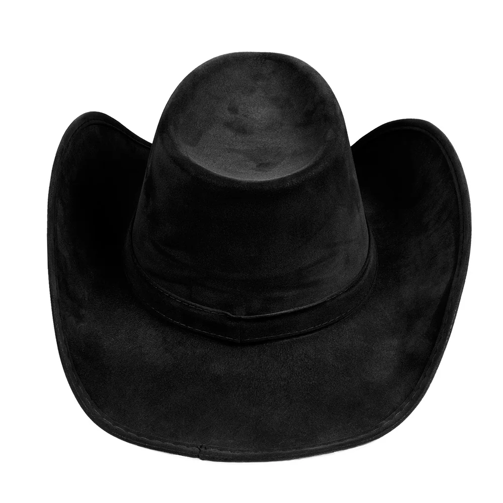 Cowboyhoed 'suede' Wyoming zwart - Image 5