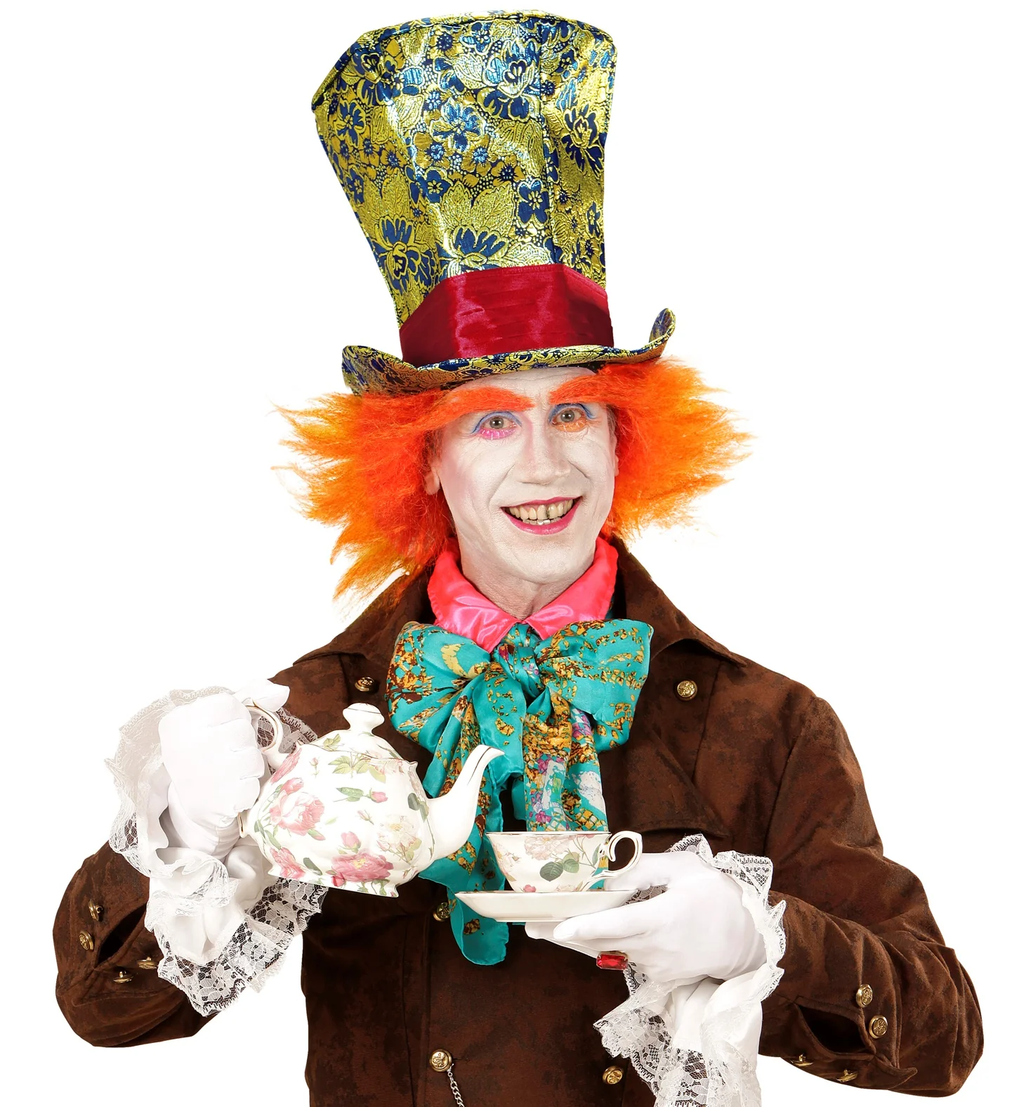 Hoge Hoed "Crazy Hatter" Met Haar - Image 3