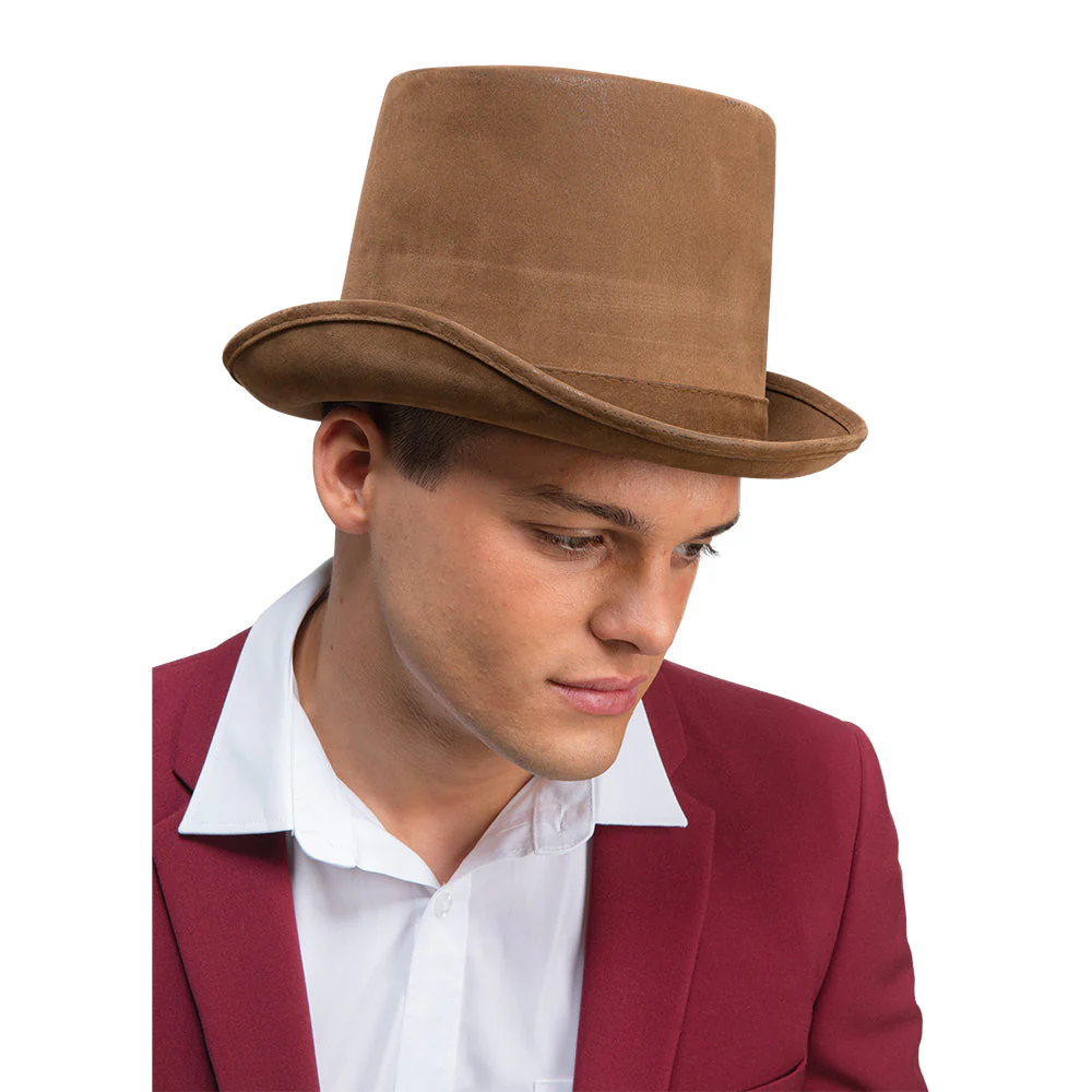 Hoge hoed deluxe - bruin