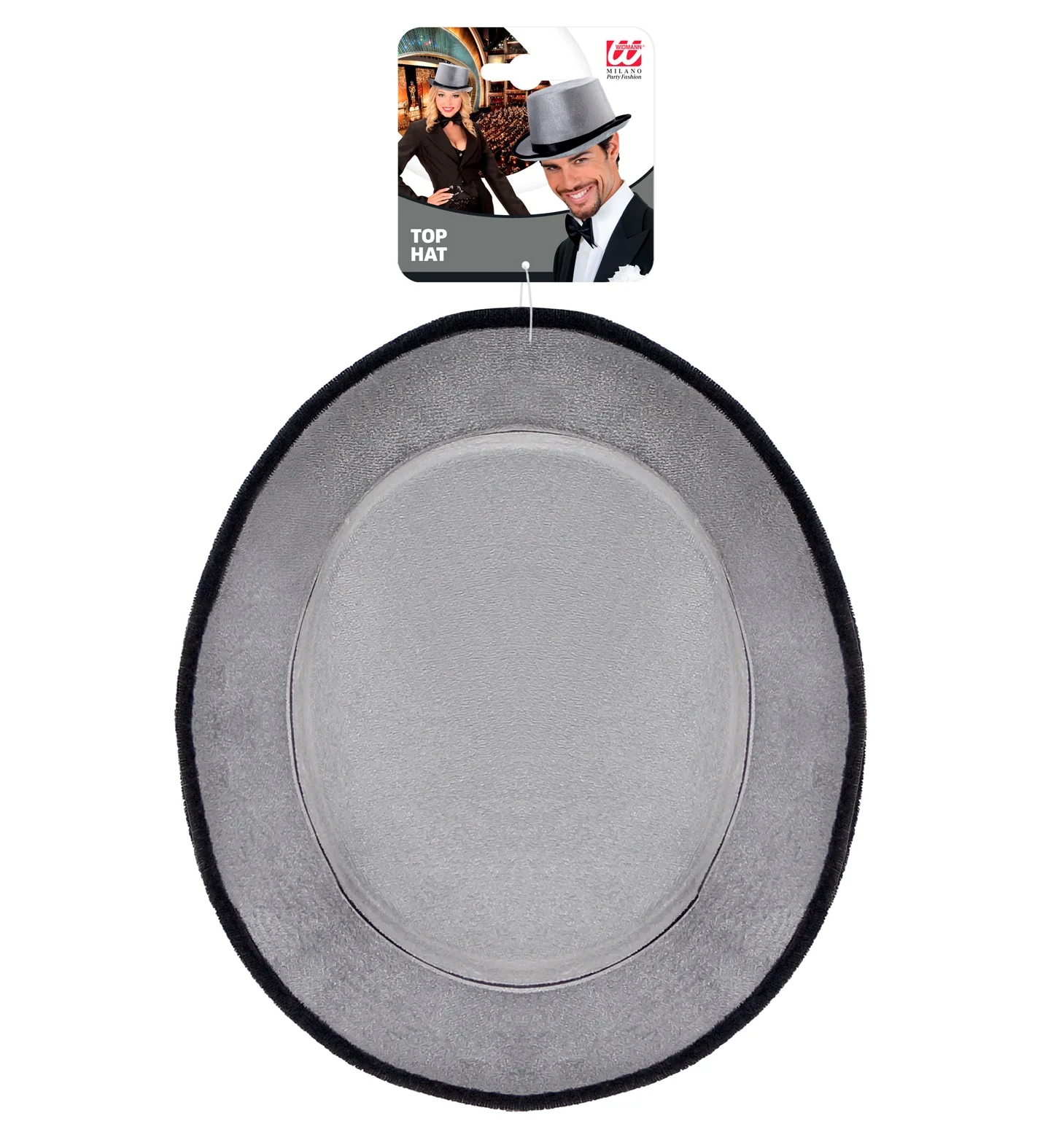 hoge hoed grijs fluweel - Image 6