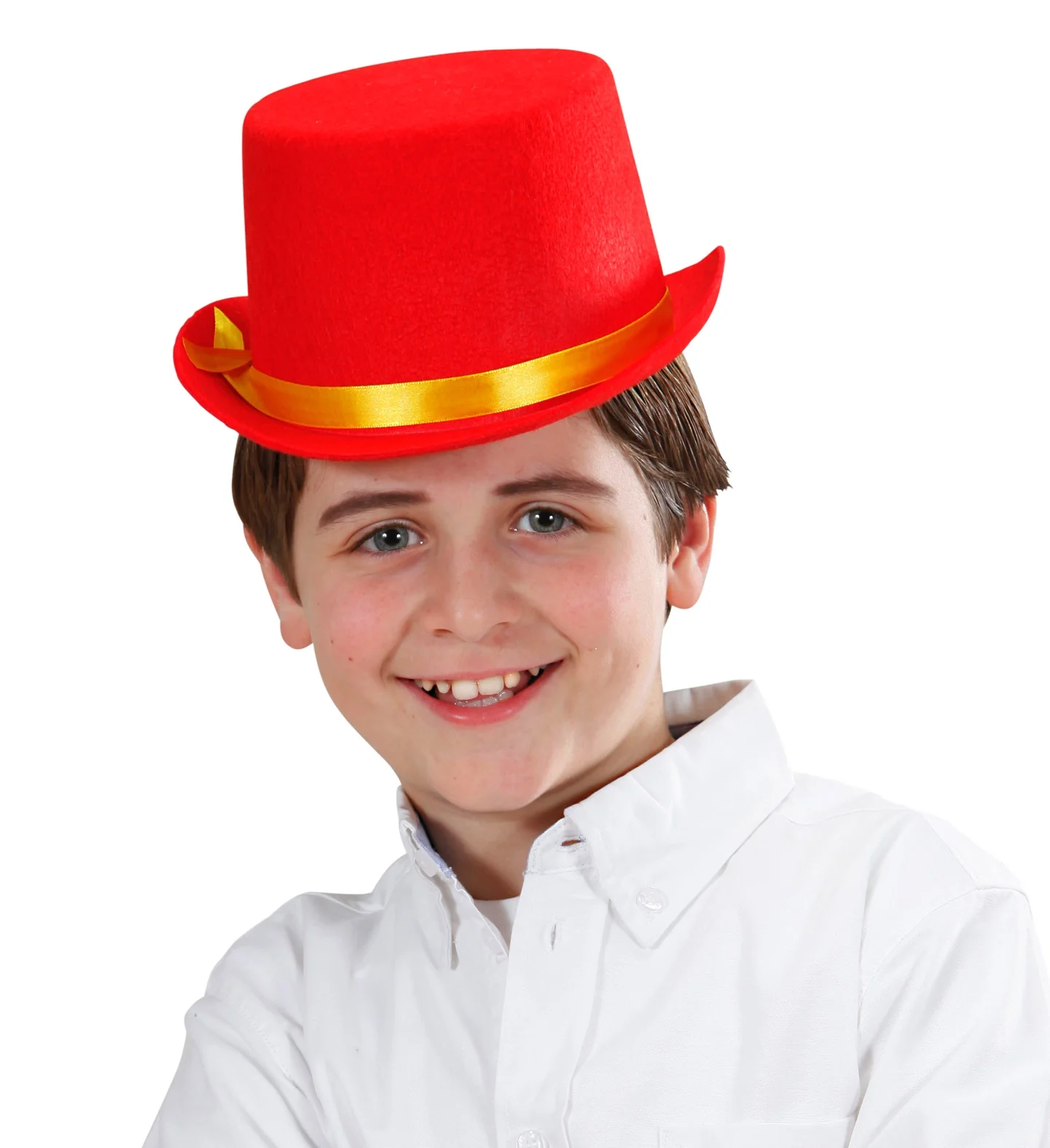 Hoge hoed kinderen rood - Image 4